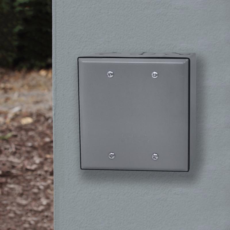 Sigma Engineered Solutions Square Stamped Steel 2 gang 4.49 in. H X 4.49 in. W Flat Box Cover