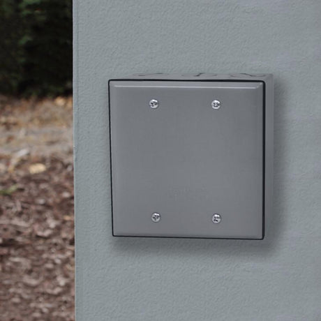 Sigma Engineered Solutions Square Stamped Steel 2 gang 4.49 in. H X 4.49 in. W Flat Box Cover