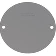 Sigma Engineered Solutions Round Stamped Steel 4.13 in. H X 4.13 in. W Flat Box Cover