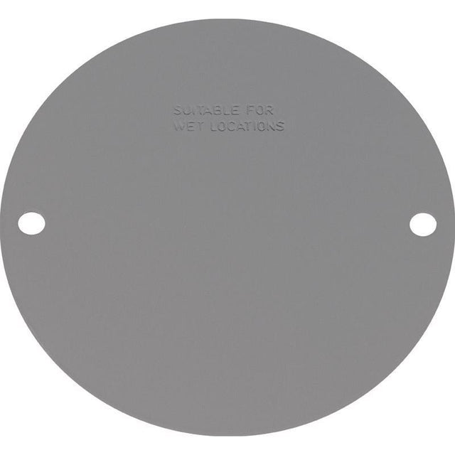 Sigma Engineered Solutions Round Stamped Steel 4.13 in. H X 4.13 in. W Flat Box Cover