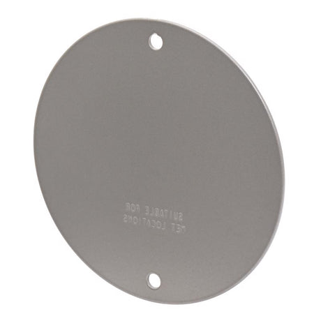 Sigma Engineered Solutions Round Stamped Steel 4.13 in. H X 4.13 in. W Flat Box Cover