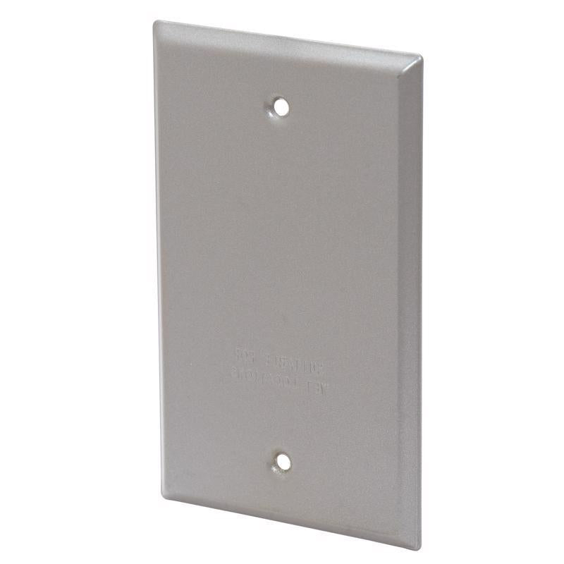 Sigma Engineered Solutions Rectangle Stamped Steel 1 gang 4.52 in. H X 2.77 in. W Flat Box Cover