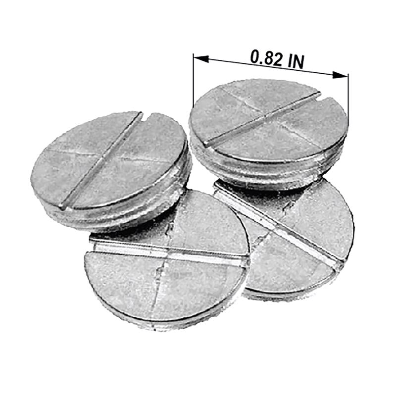 Sigma Engineered Solutions Round Die-Cast Zinc 1/2 in. W Closure Plug