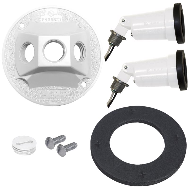 Sigma Engineered Solutions Switch Controlled White Lamp Holder Kit Hardwired