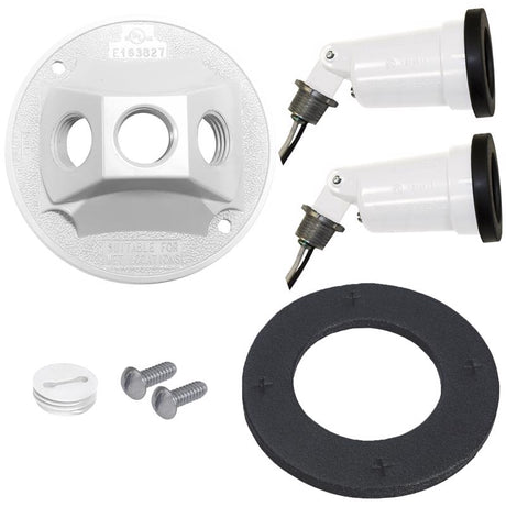 Sigma Engineered Solutions Switch Controlled White Lamp Holder Kit Hardwired