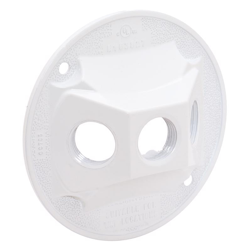 Sigma Engineered Solutions Round Die-Cast Metal 4.13 in. H X 4.13 in. W Lampholder Cover