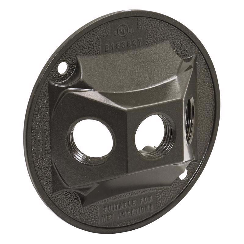 Sigma Engineered Solutions Round Die-Cast Metal 4.13 in. H X 4.13 in. W Lampholder Cover