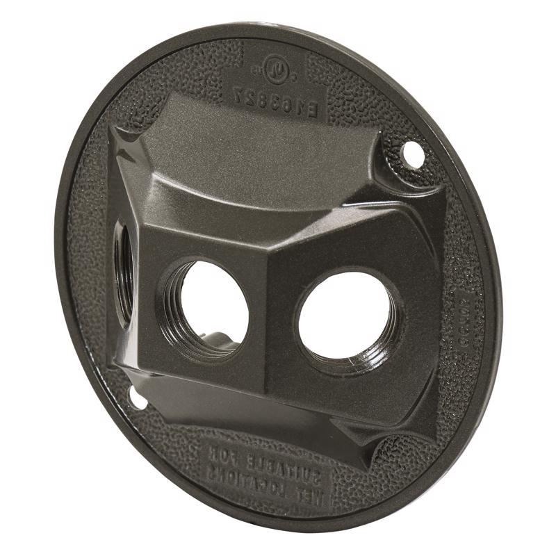 Sigma Engineered Solutions Round Die-Cast Metal 4.13 in. H X 4.13 in. W Lampholder Cover