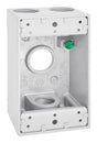 Sigma Engineered Solutions New Work 18.3 cu in Rectangle Die-Cast Metal 1 gang Weatherproof Box Whit
