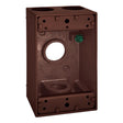 Sigma Engineered Solutions New Work 18 cu in Rectangle Die-Cast Metal 1 gang Weatherproof Box Bronze