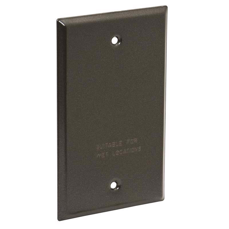 Sigma Engineered Solutions Rectangle Stamped Steel 1 gang 4.52 in. H X 2.77 in. W Flat Box Cover
