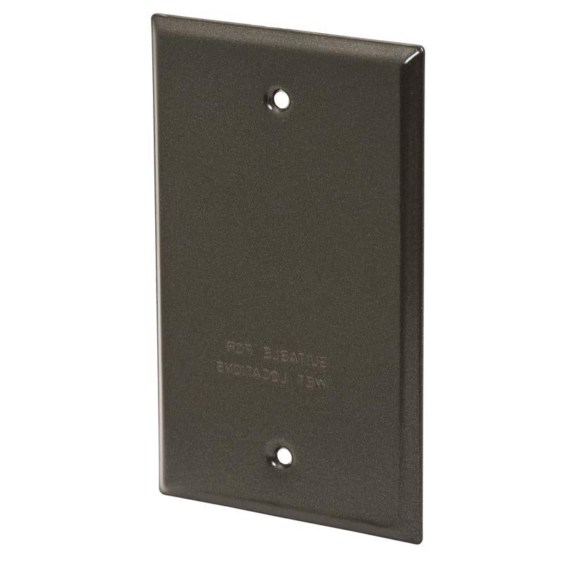 Sigma Engineered Solutions Rectangle Stamped Steel 1 gang 4.52 in. H X 2.77 in. W Flat Box Cover