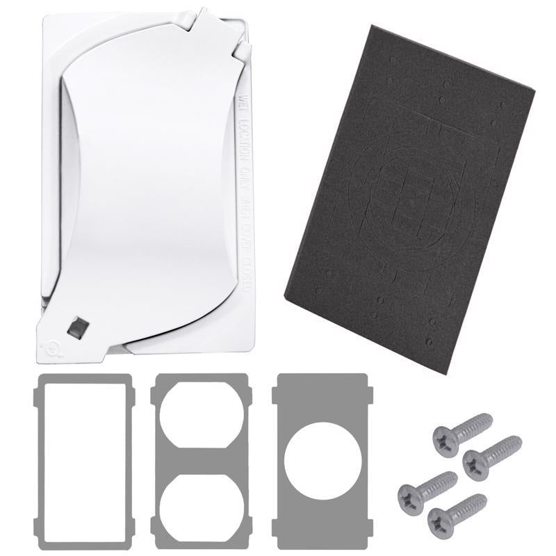 Sigma Engineered Solutions Rectangle Die-Cast Metal 1 gang 4.57 in. H X 2.81 in. W Universal Cover