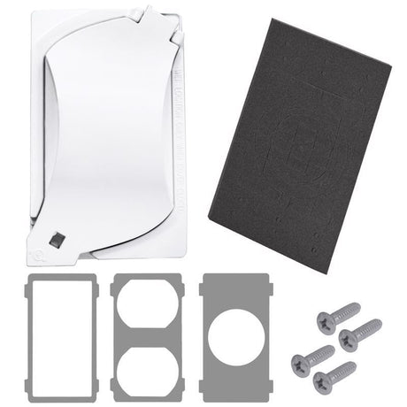 Sigma Engineered Solutions Rectangle Die-Cast Metal 1 gang 4.57 in. H X 2.81 in. W Universal Cover