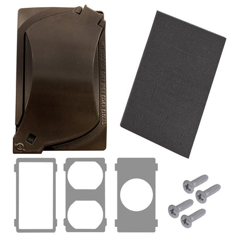 Sigma Engineered Solutions Rectangle Die-Cast Metal 1 gang 4.57 in. H X 2.81 in. W Universal Cover