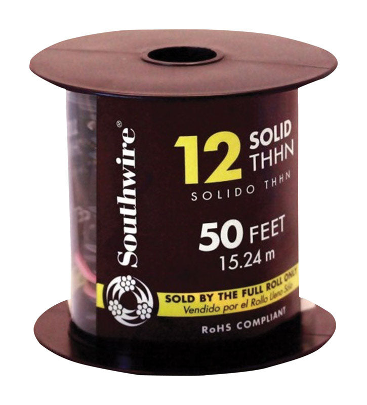 Southwire 50 ft. 12/1 Solid THHN Building Wire, Pack of 2
