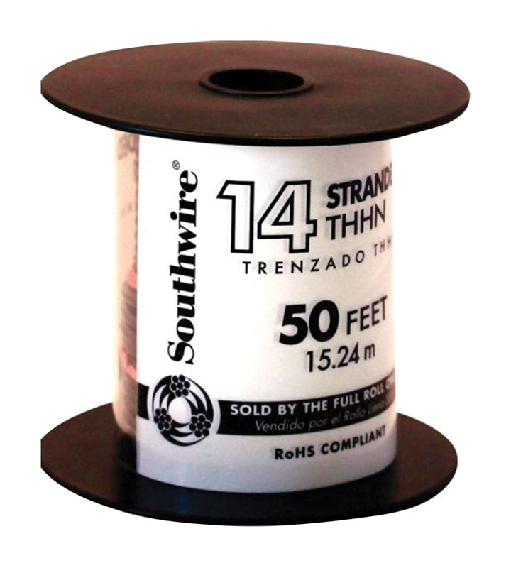 Southwire 50 ft. 14/1 Stranded THHN Building Wire, Pack of 2