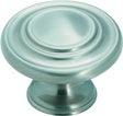 Amerock BP1586G10 Cabinet Knob, 1 in Projection, Traditional, 1-5/16 in, Zinc, Satin Nickel