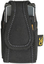 CLC 5124 Cell Phone Holder, 4 in L, For: 2-1/4 in Belt, 1-Pocket, Polyester, Black