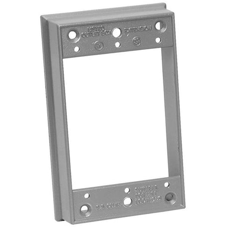 Sigma Engineered Solutions New Work 9.5 cu in Rectangle Metallic Extension Ring Gray