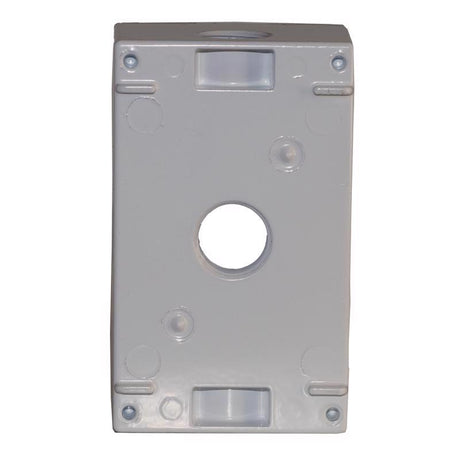 Sigma Engineered Solutions New Work 18.3 cu in Rectangle Die-Cast Metal 1 gang Weatherproof Box Gray