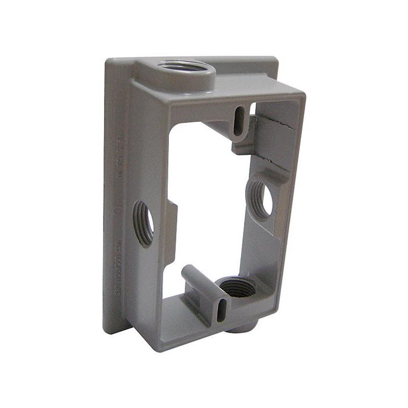 Sigma Engineered Solutions New Work 12.5 cu in Rectangle Metallic Extension Ring Gray