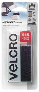 VELCRO Brand ALFA-LOK VEL-30642-USA Fastener, 3 in L