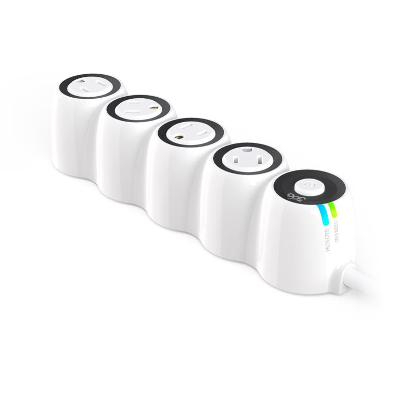 360 Electrical PowerCurve 4 ft. L 4 outlets Smart-Enabled Surge Protector White 1080 J