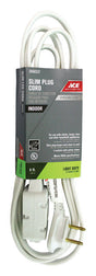 Ace Indoor 6 ft. L White Extension Cord 16/2 SPT-2