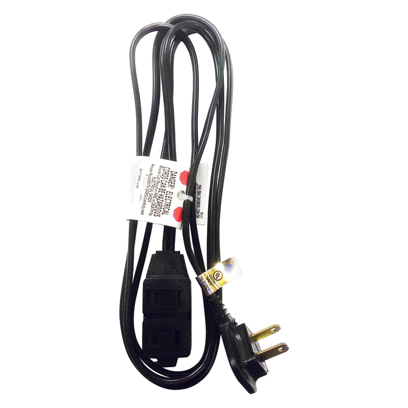 Ace Indoor 6 ft. L Black Extension Cord 16/2 SPT-2