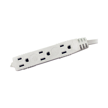 Ace Indoor 6 ft. L White Extension Cord 16/3 SPT-3