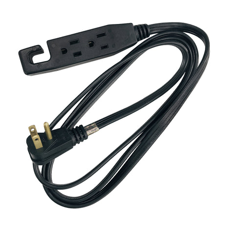 Ace Indoor 6 ft. L Black Extension Cord 16/3 STP-3