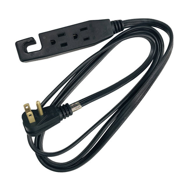 Ace Indoor 6 ft. L Black Extension Cord 16/3 STP-3
