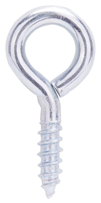 ProSource LR220 Screw Eye, 4 mm Dia Wire, 5 mm Thread, 3/4 in L Thread, 1-9/16 in OAL, 73 lb Working Load, Steel, Zinc, Pack of 20