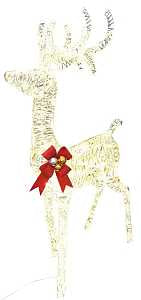 Hometown Holidays 58618 3D Standing Buck, Micro, LED, 52 in H