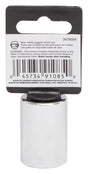 Vulcan MT6517270 Drive Socket, 3/4 in Socket, 1/2 in Drive, 12-Point, Chrome Vanadium Steel, Chrome