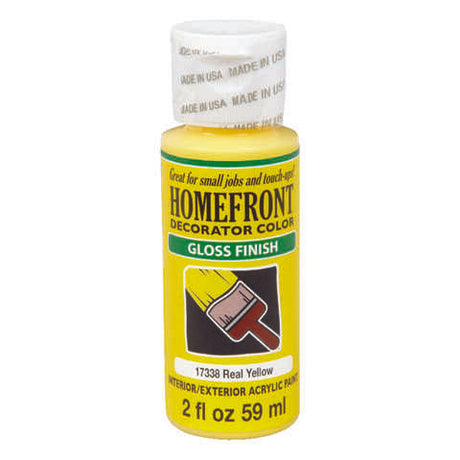 Homefront Gloss Real Yellow Hobby Paint 2 oz, Pack of 3