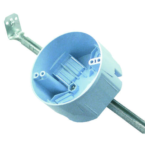 Cantex New Work 20 cu in Round PVC Ceiling Box Blue