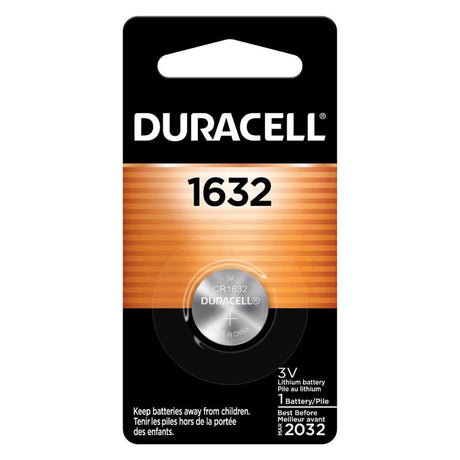 Duracell Lithium Coin 1632 3 V 137 mAh Medical Battery 1 pk, Pack of 6