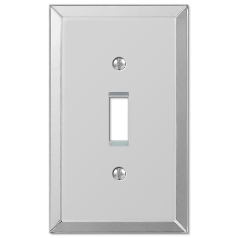 Amerelle Mirror Clear 1 gang Acrylic Toggle Wall Plate 1 pk