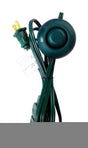 Home Plus Indoor 6 ft. L Green Extension Cord with Foot Switch 18/2, Pack of 6