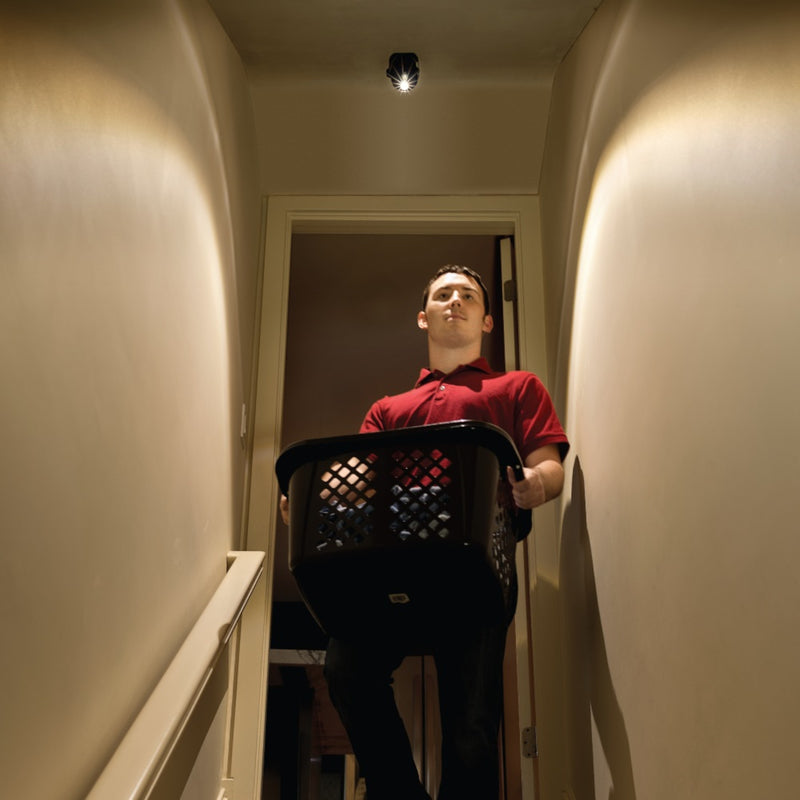 Mr. Beams Motion-Sensing Battery Powered LED Dark Brown Spotlight