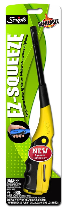 Scripto Aim 'n Flame EZ-SQUEEZE Series BGM27-1/12CD Multi-Purpose Lighter, Assorted, Ergonomic Handle, Pack of 12