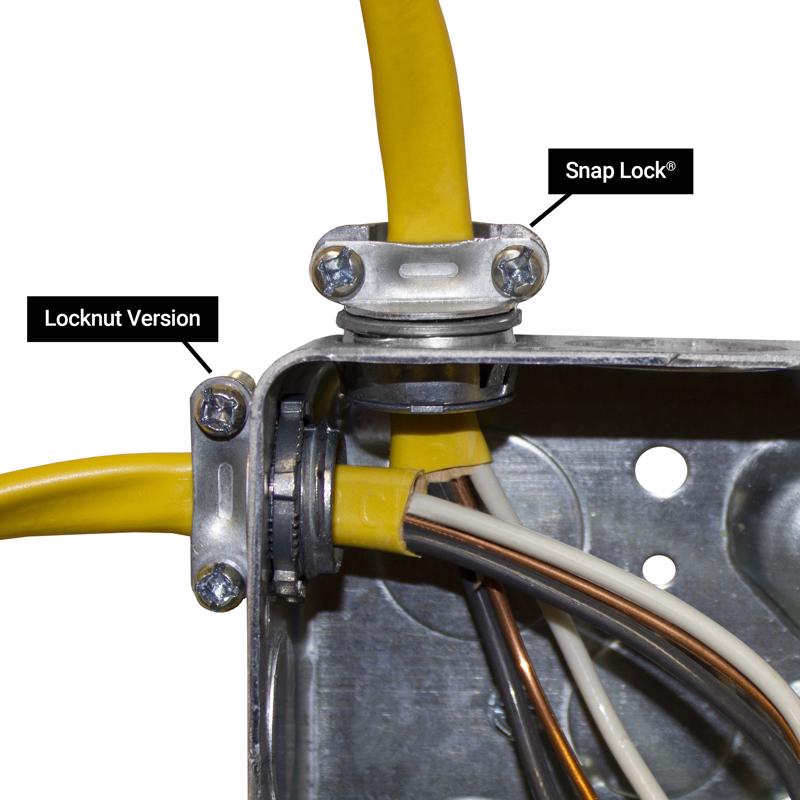Sigma Engineered Solutions Snap Lock NM/SE Clamp Clamp Connector 3/4 in. D 2 pk