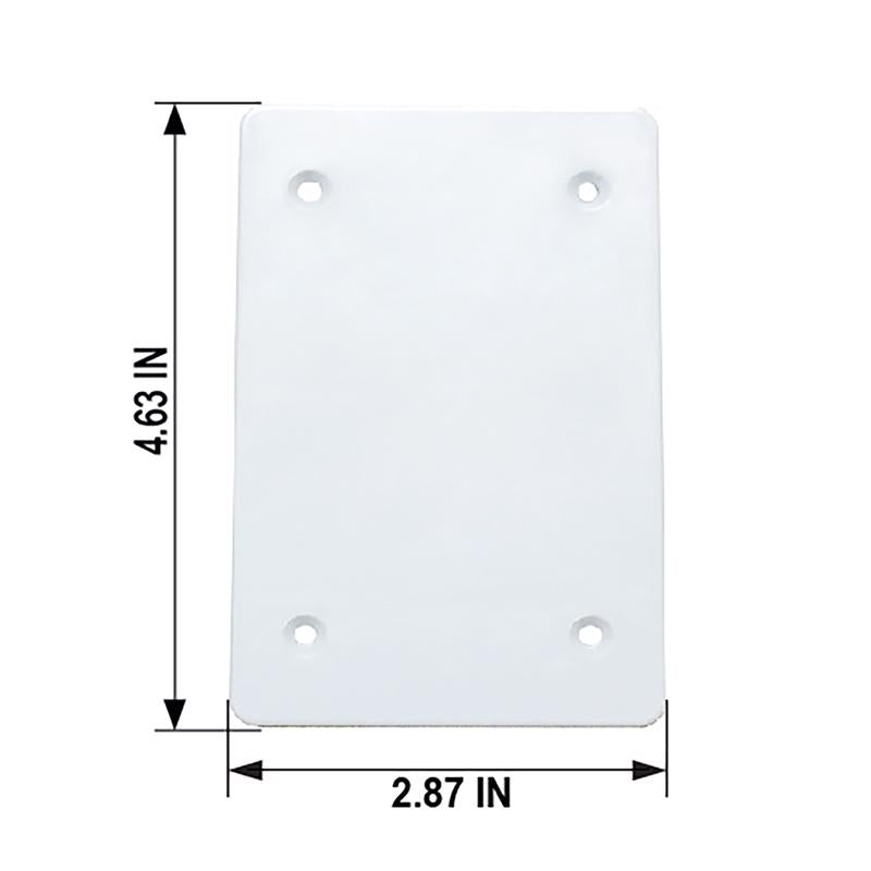 Sigma Engineered Solutions Rectangle Plastic 1 gang 4.63 in. H X 2.87 in. W Flat Box Cover