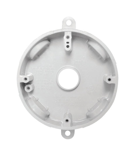 Sigma Engineered Solutions New Work 14.8 cu in Round Plastic Weatherproof Box White