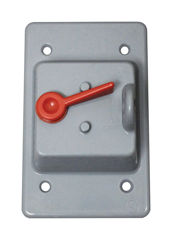 Sigma Engineered Solutions Rectangle Plastic 1 gang 4.76 in. H X 3.01 in. W Toggle Switch Cover