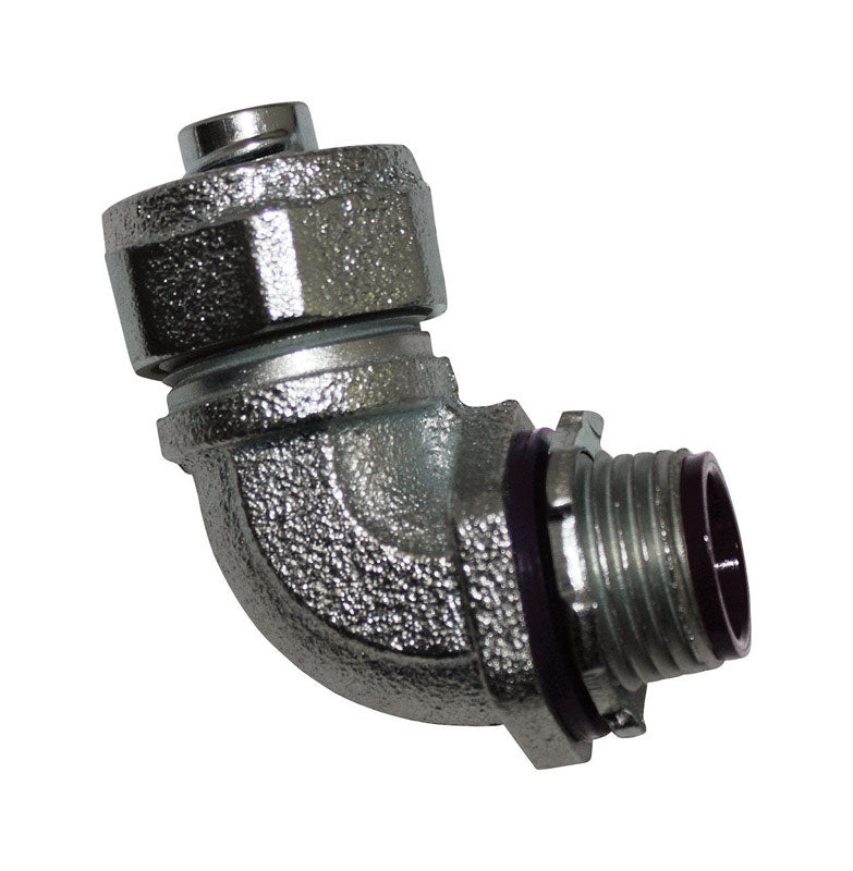 Sigma Engineered Solutions ProConnex 3/4 in. D Zinc-Plated Iron 90 Degree Connector For Liquid Tight