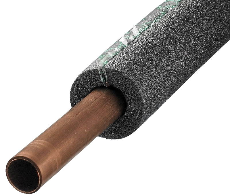 Frost King 5P11XB6 Pipe Insulation, 7/8 in Dia, 6 ft L, Foam, Gray, 3/4 in Copper, 1/2 in Iron Pipe Pipe