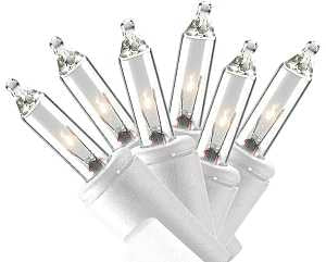 Sylvania V4060-49 Light Set, Christmas, 120 V, 20.4 W, 50-Lamp, Incandescent, Clear, 1000 hrs Average Life, 11.54 ft L